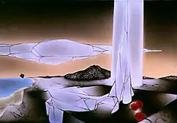 The spiral pillar of time, 65x92cm, 1982