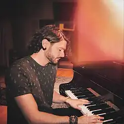 Tim Aeby in the studio