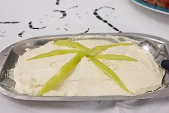 Tirokafteri is a cheese spread from Greece and surrounding Balkan countries