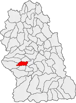 Location in Hunedoara County