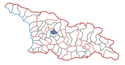Location of the municipality within Georgia