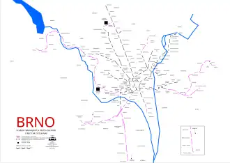 Map of the network in 2023