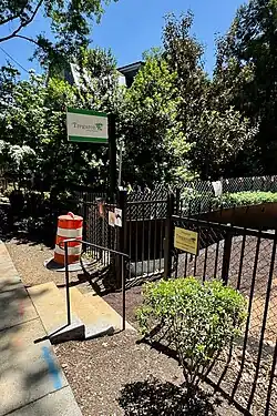 Tregaron Conservancy entrance from Macomb Street