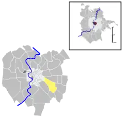 Position of the quartiere within the city of Rome