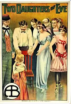 Vintage theatrical poster featuring dramatic artwork and text for the film