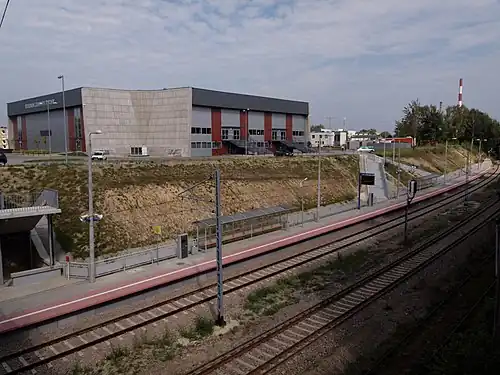 View of the railway station