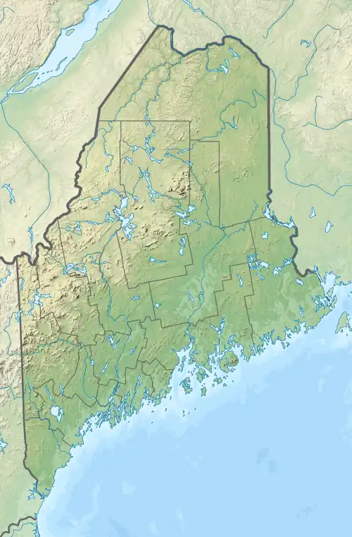 Loring AFB (KLIZ) is located in Maine