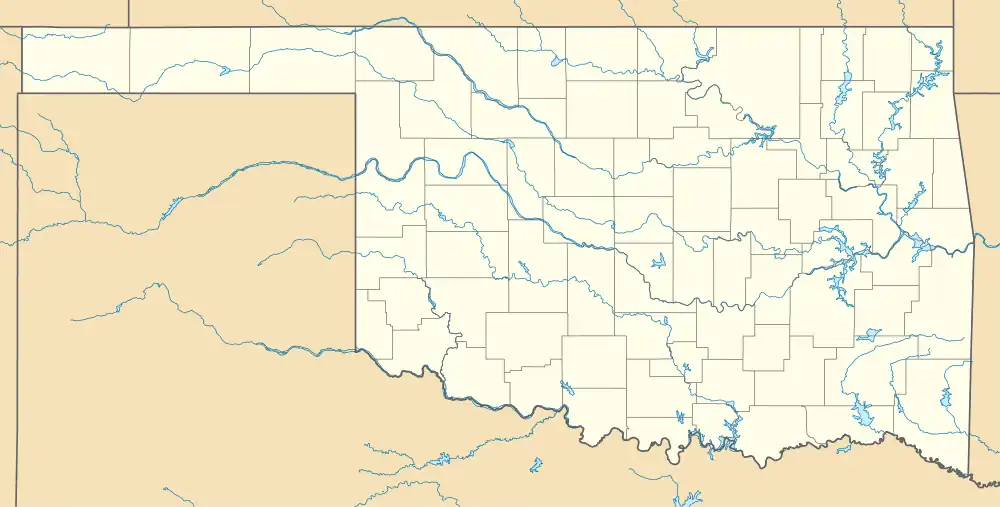 Cutthroat Gap site is located in Oklahoma