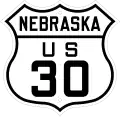 U.S. Highway 30 marker