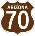 US&nbsp;70 route marker
