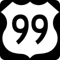 U.S. Route 99 marker