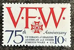 US Stamp Scott 1525 VFW 75th Anniv 1974