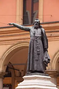 Statue of Ugo Bassi in Bologna