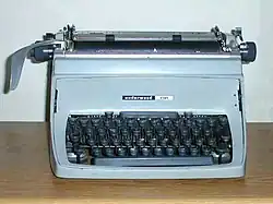 A typewriter