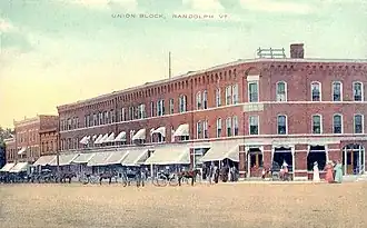 Union Block (1885), Main St, Randolph, VT