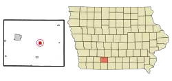 Location of Afton, Iowa