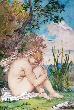 Tile, decorated by Joseph Victor Ranvier, 1870s, Musée Unterlinden, Colmar