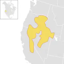 Distribution of the Belding's ground squirrel