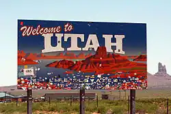 Image 6"Welcome to Utah" sign (from Utah)