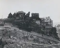 Vallejo Street Crest in Russian Hill, 1906 after the earthquake