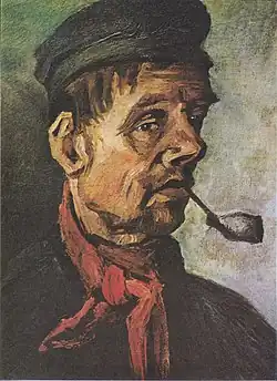 Head of a Man with a Pipe, 1885, Kröller-Müller Museum, Otterlo, Netherlands (F169)