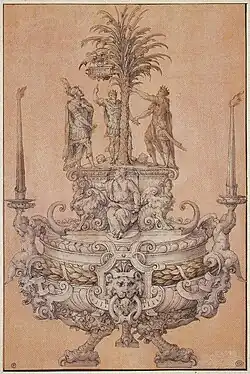 "Design for a Vessel Presented to Henry II", Jean Cousin the Elder, 1549