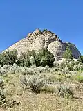 Northeast aspect of Pine Valley Peak viewed from Wildcat Canyon Trail