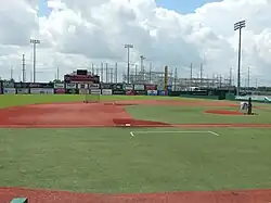 Playing field from the left field seats