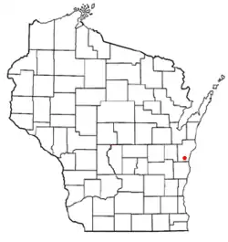 Location of Meeme, Wisconsin