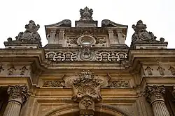 Architectural detail above main door