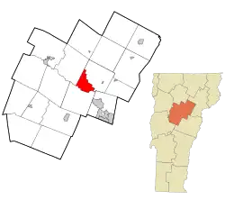 Location in Washington County & the state of Vermont