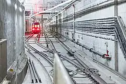 line 14 west bottleneck