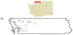 Location of Custer, Washington