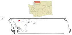 Location of Lynden, Washington