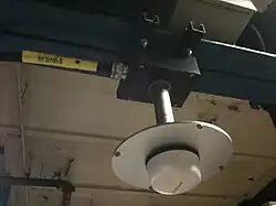 An indoor antenna, part of the distributed antenna system installed inside a station by Transit Wireless