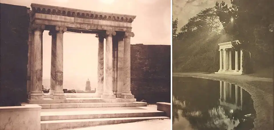Portals of the Past: Portals of the Past, original location and after being moved to Golden Gate Park.