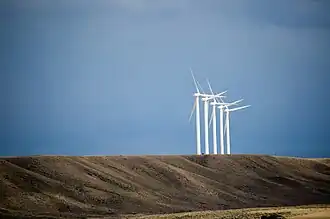Wind farm in Uinta County.