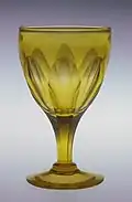 Wine glass, blown glass, 1850–80