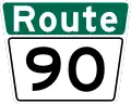 Route 90 marker