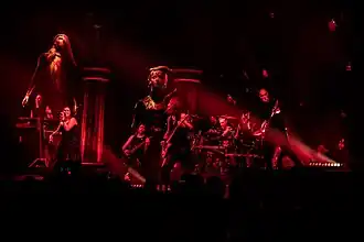 Within Temptation at the Palau Sant Jordi, Barcelona during the 2024 Bleed Out Tour