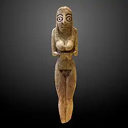 Image 3Ancient Badarian mortuary figurine of a woman, held at the Louvre (from Prehistoric Egypt)