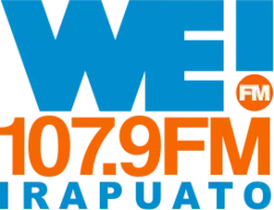 Logo used as WE 107.9 Radio until January 2025