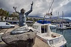 Sereia do Funchal on the banks of Funchal harbor.
