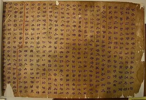 A classical Yi manuscript.