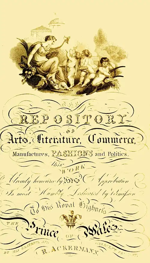Ackermann’s Repository of Arts 1809 to 1828