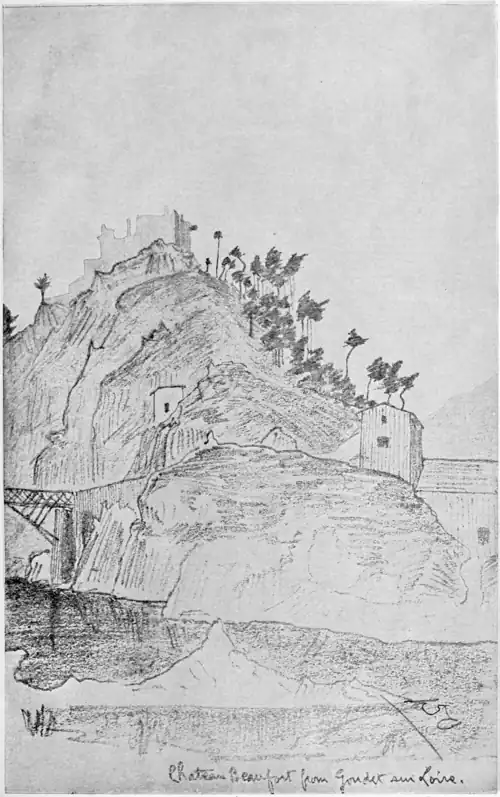 Chateau Beaufort, from Gondet sur Loire