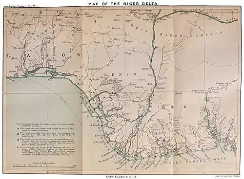 Map of the Niger Delta