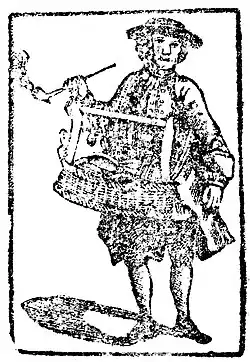 Title page woodcut from 'Astonishing Abraham Newland', an undated chapbook printed in Stirling