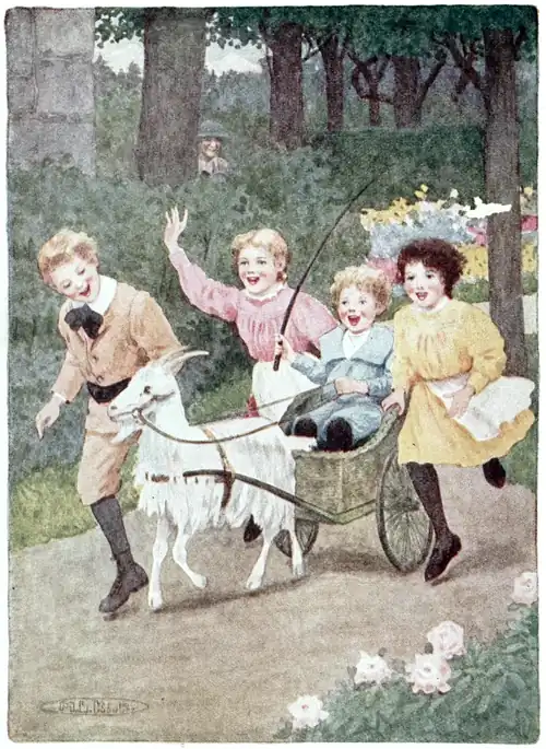 ALL THE CHILDREN WERE SCREAMING WITH DELIGHT AT THE WONDERFUL RIDE