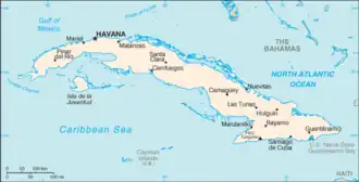 map of Cuba
